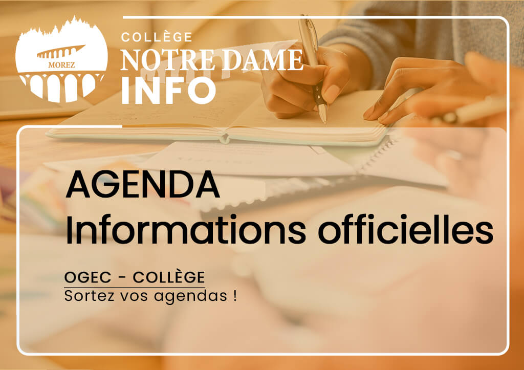 actualité agenda OGEC Collège Morez