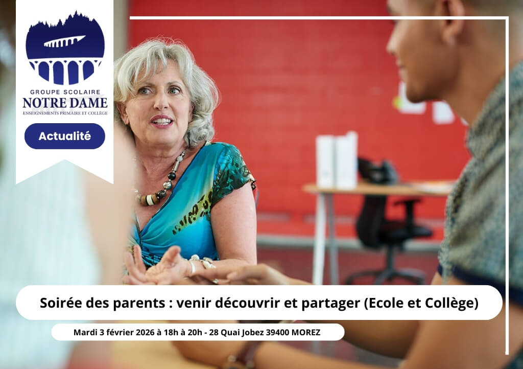 Soirée des parents - Groupe Notre Dame Morez