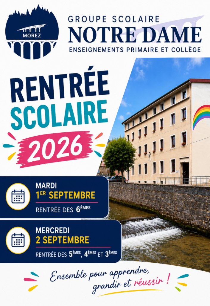 Rentrée solaire collège Notre-Dame de Morez