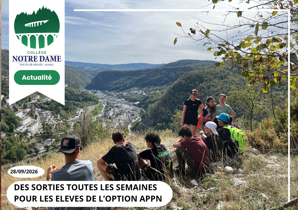 Option sport au collège Notre-Dame de Morez