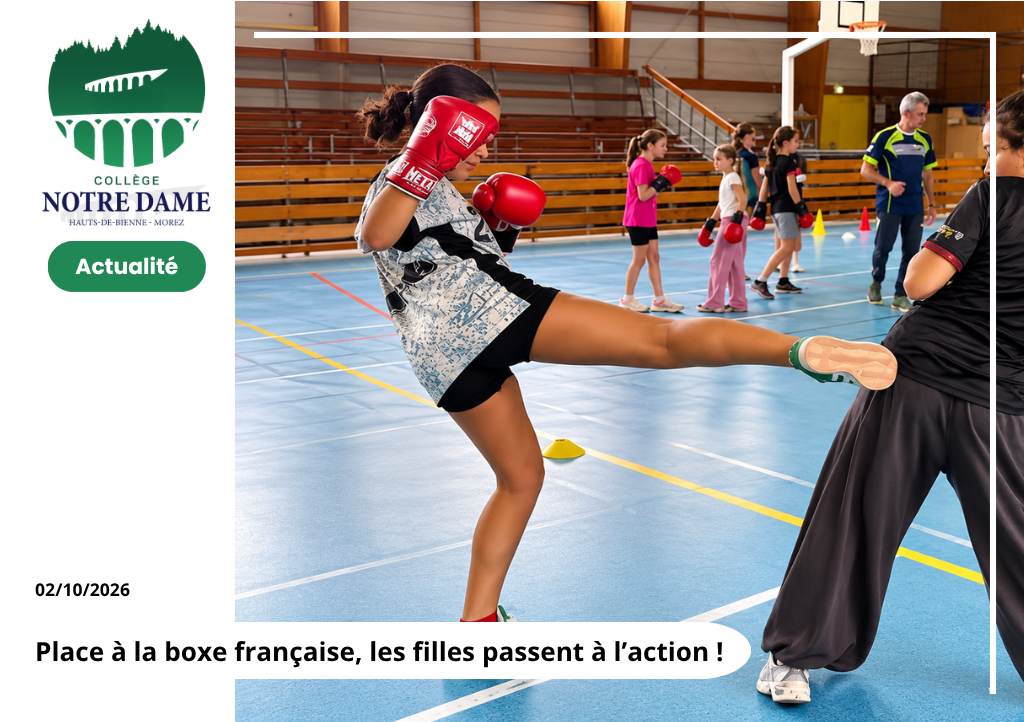 Place à la boxe française , les filles passent à l'action